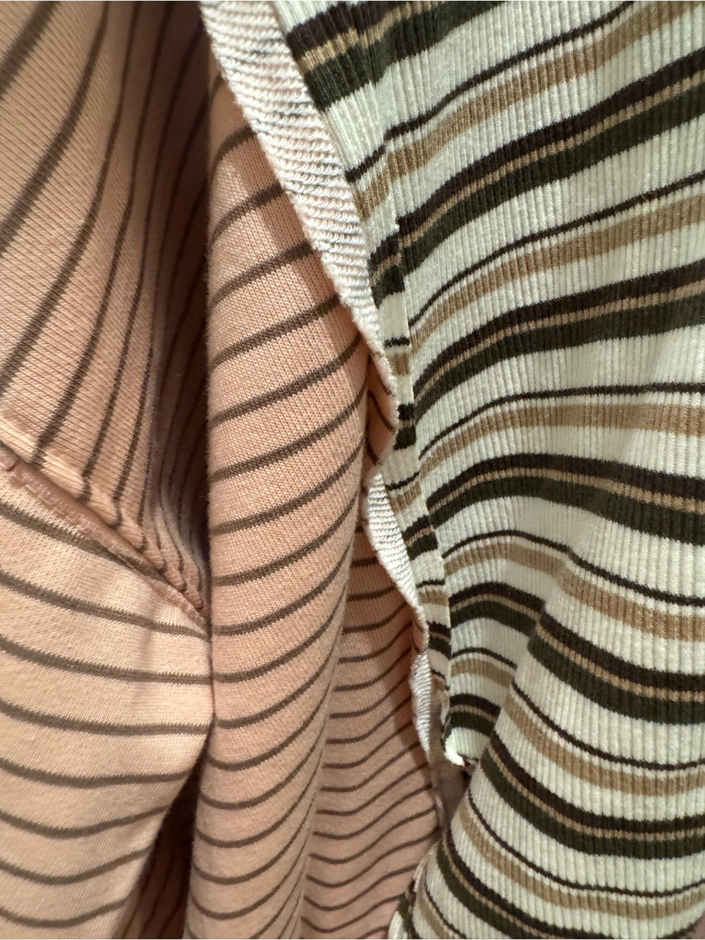 BiBi Pink, Cream and Brown Striped Scoop-Neck Sweater - Picture 9 of 11